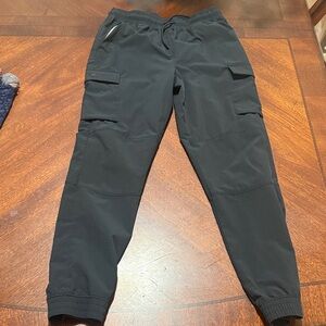 Kids Charcoal Cargo Joggers